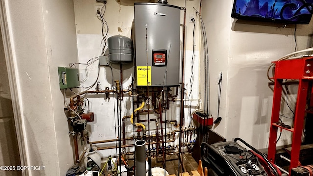 7191 S Yohn Bay Pl, Wasilla, AK 99623 - utility room with water heater