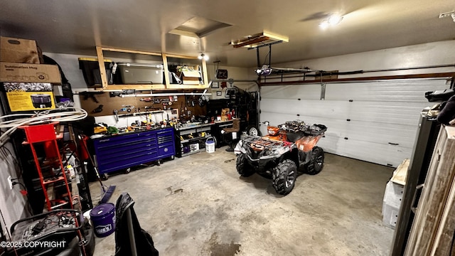 7191 S Yohn Bay Pl, Wasilla, AK 99623 - garage with a workshop area