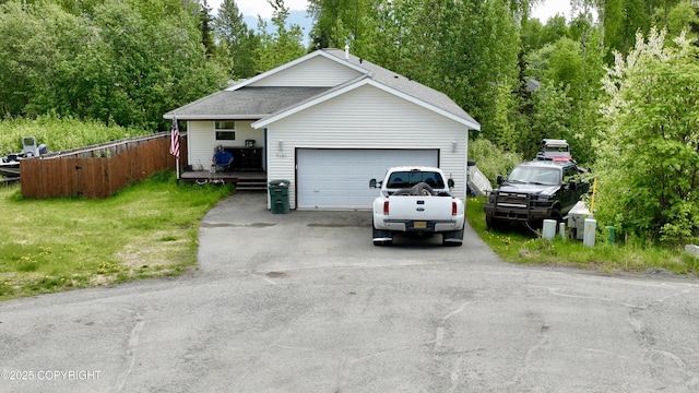 7191 S Yohn Bay Pl, Wasilla, AK 99623 - ranch-style home with a garage, driveway, and roof with shingles