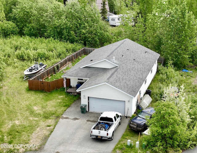 7191 S Yohn Bay Pl, Wasilla, AK 99623 - aerial view of property and surrounding area