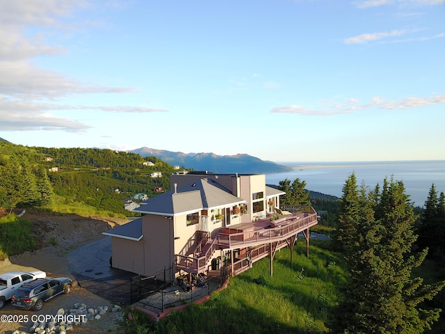 16971 Mount Mckinley View Dr, Anchorage, AK 99516 - view from above of property featuring a water and mountain view
