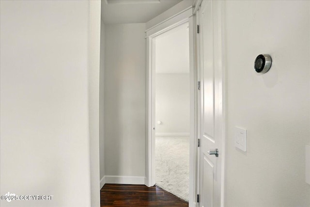 5846 Grand Teton Loop, Anchorage, AK 99502 - corridor featuring baseboards and dark wood-style floors