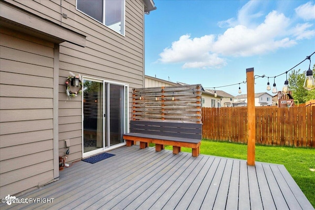 5846 Grand Teton Loop, Anchorage, AK 99502 - wooden deck with a residential view