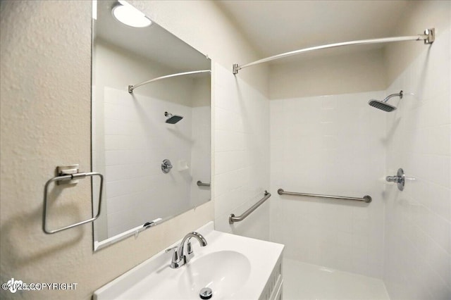 3962 Reka Dr # C1, Anchorage, AK 99508 - full bath featuring a stall shower and vanity