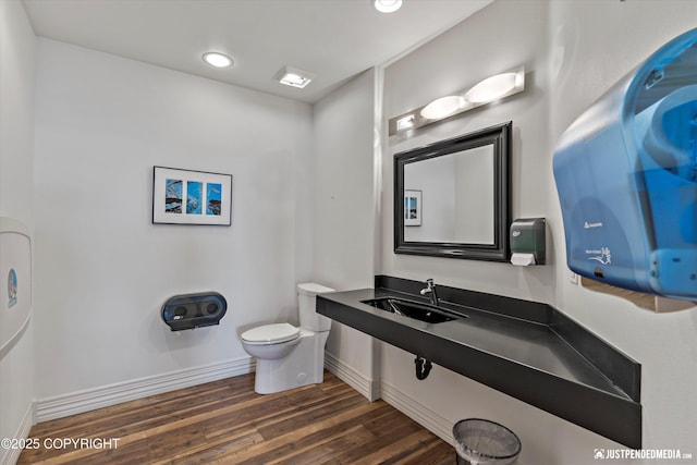 5322 S Big Lake Rd, Big Lake, AK 99652 - bathroom with wood finished floors and recessed lighting