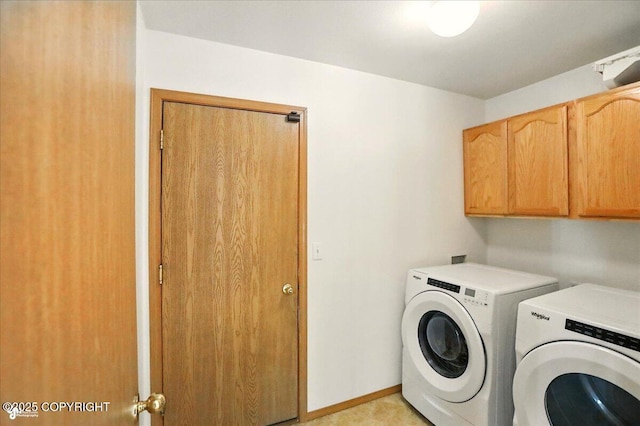 22030 Birch Creek Dr, Chugiak, AK 99567 - laundry room featuring separate washer and dryer and cabinet space
