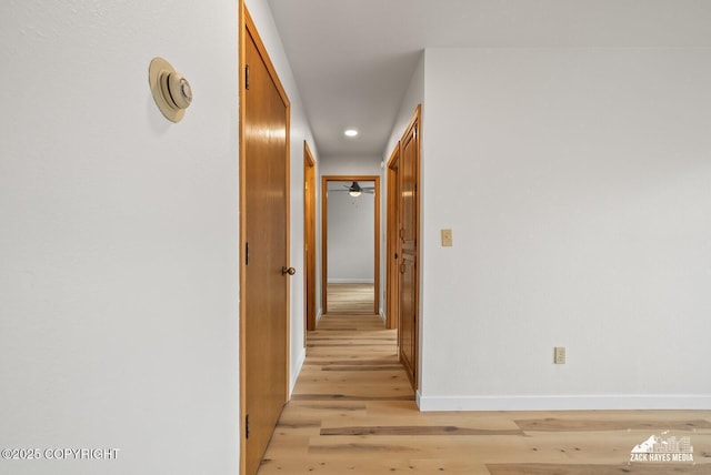 4109 Lynn Dr # 121, Anchorage, AK 99508 - corridor featuring light wood-type flooring and recessed lighting