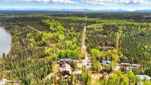 34952 Treeline Ave, Soldotna, AK 99669 - aerial view of a heavily wooded area and mountains