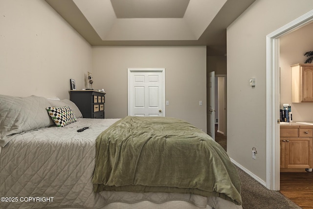 9650 E Forest Grove Cir # 10B, Palmer, AK 99645 - bedroom featuring a raised ceiling and baseboards