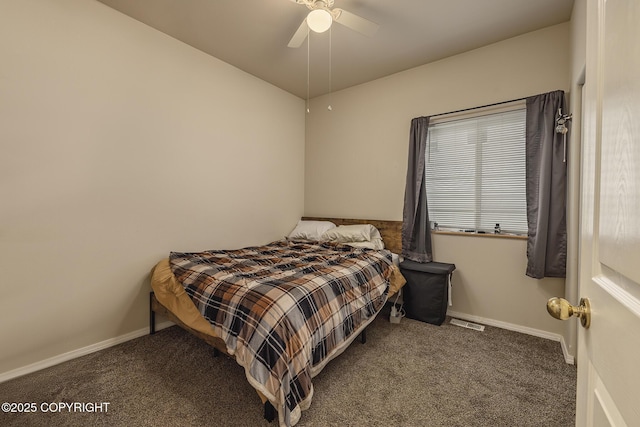 9650 E Forest Grove Cir # 10B, Palmer, AK 99645 - bedroom featuring carpet flooring, a ceiling fan, and baseboards