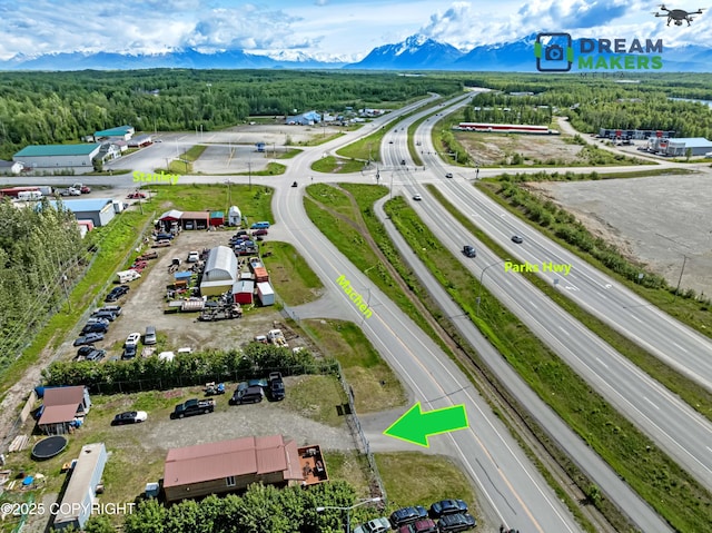 3745 W Machen Rd, Wasilla, AK 99623 - aerial view of a highway and a forest