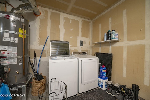 19113 Sarichef Loop, Eagle River, AK 99577 - washroom with independent washer and dryer and secured water heater
