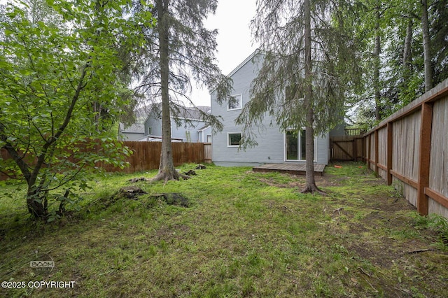 19113 Sarichef Loop, Eagle River, AK 99577 - view of yard with a deck