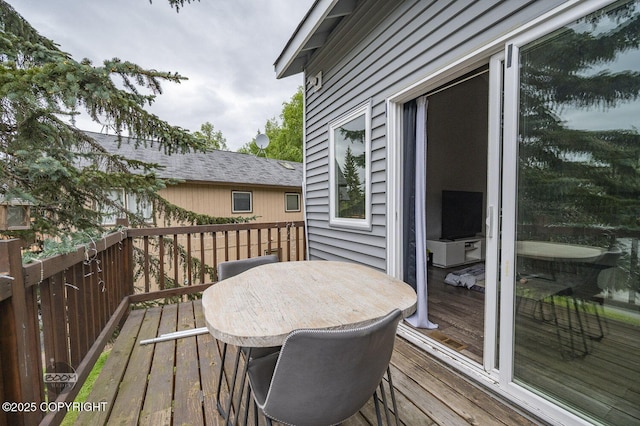 19113 Sarichef Loop, Eagle River, AK 99577 - deck with outdoor dining space