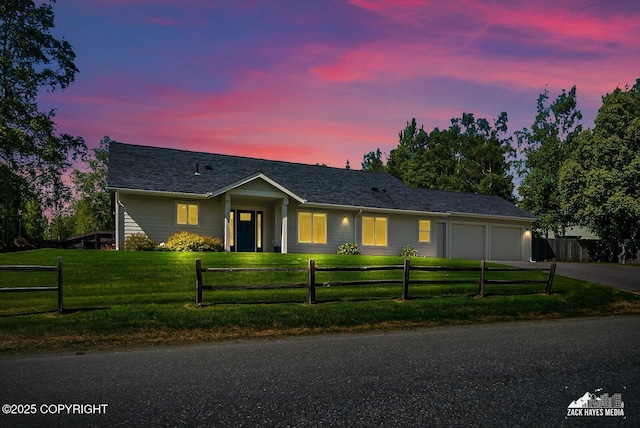 8620 Jade St, Anchorage, AK 99502 - ranch-style house with a garage and driveway