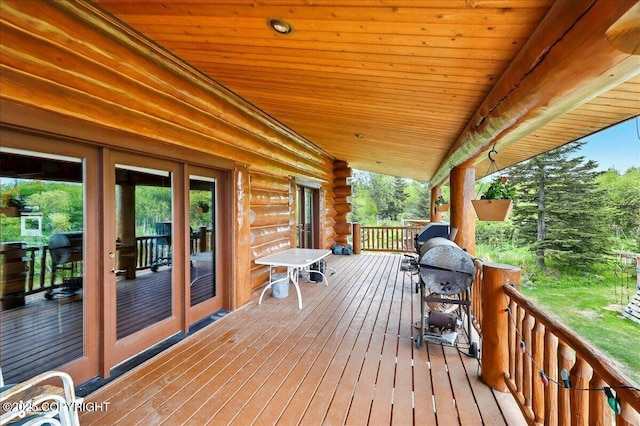 22325 Sterling Hwy, Ninilchik, AK 99639 - view of wooden terrace