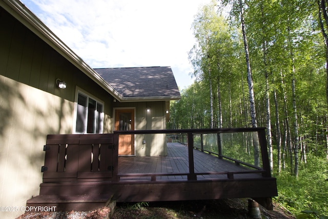 11838 N Hagion Shores Dr, Willow, AK 99688 - view of wooden deck