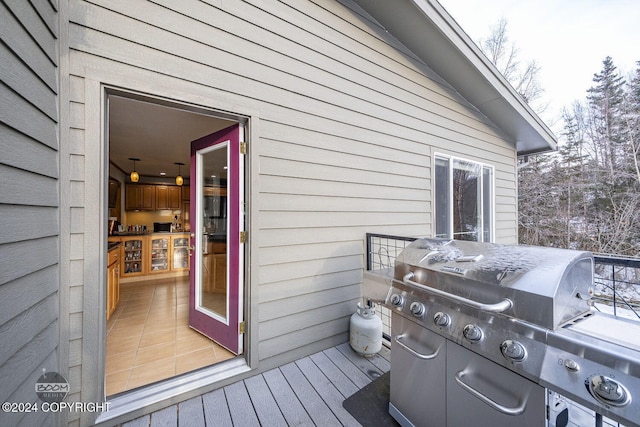 4745 Manytell Ave, Anchorage, AK 99516 - wooden terrace featuring grilling area