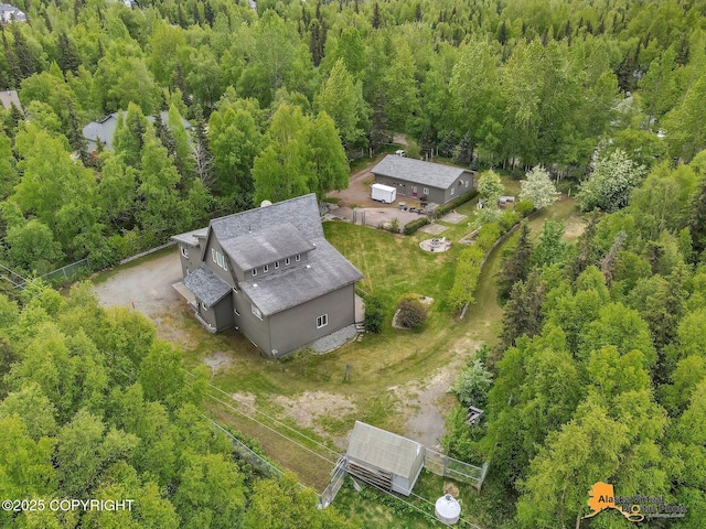 4745 Manytell Ave, Anchorage, AK 99516 - aerial view of property's location with a forest