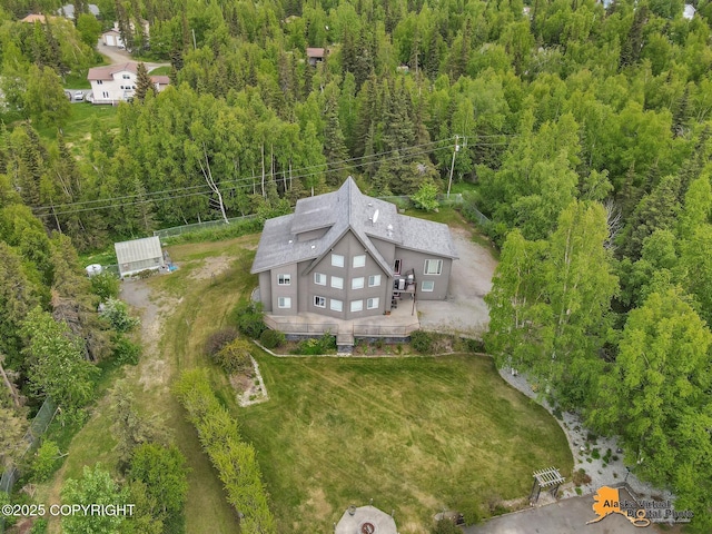 4745 Manytell Ave, Anchorage, AK 99516 - view from above of property featuring a forest