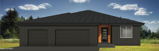 6675 E Gateway Dr, Palmer, AK 99645 - view of front of house featuring roof with shingles, an attached garage, and driveway