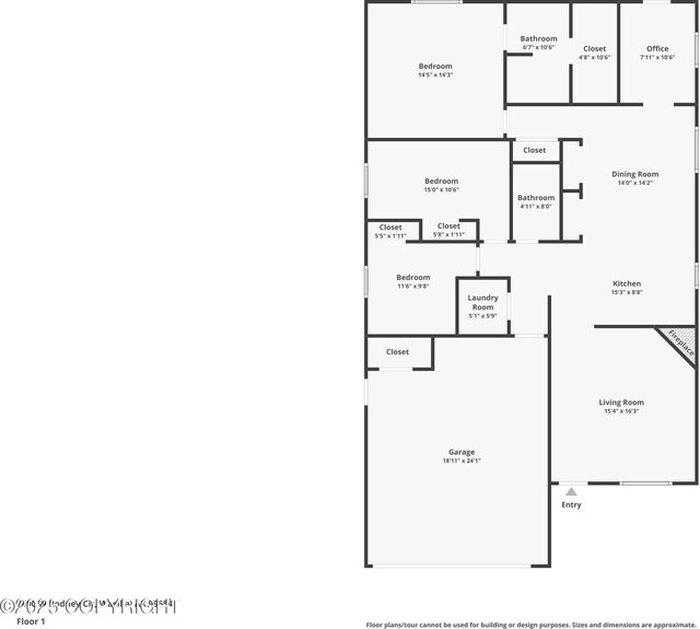 7490 W Rodney Cir, Wasilla, AK 99623 - floor plan / room layout