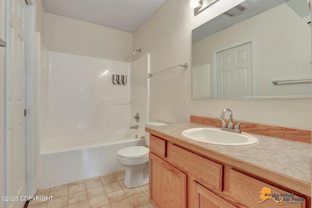 2598 Brookshire Loop # 27, Anchorage, AK 99504 - full bathroom featuring vanity and shower / bathtub combination
