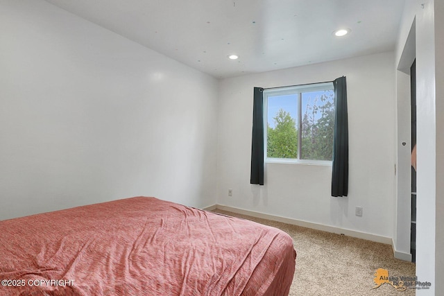 8825 W Mcquire Ln, Wasilla, AK 99623 - carpeted bedroom with baseboards and recessed lighting