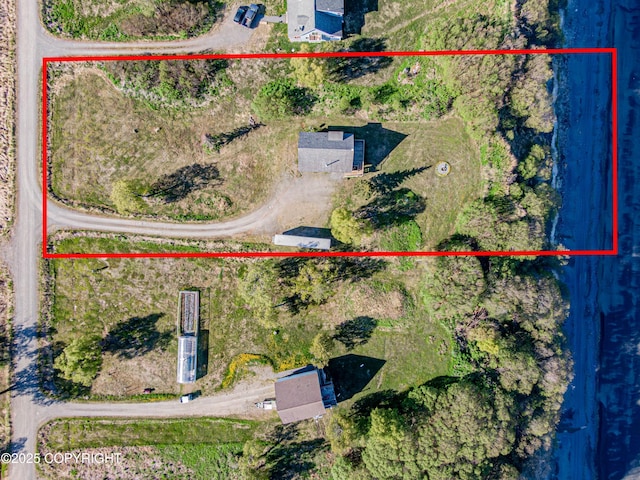 11091 Crestline Ln, Clam Gulch, AK 99568 - view of property location featuring property boundaries highlighted