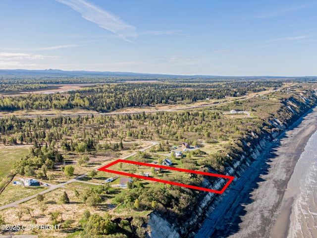 11091 Crestline Ln, Clam Gulch, AK 99568 - view of property location with property boundaries highlighted