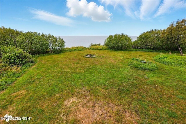 11091 Crestline Ln, Clam Gulch, AK 99568 - view of grassy yard featuring a water view
