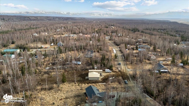 8328 S Ira Dr, Wasilla, AK 99623 - aerial view of property and surrounding area featuring a heavily wooded area