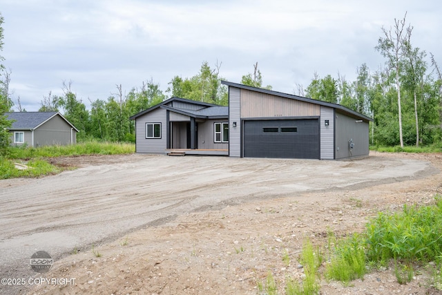 8328 S Ira Dr, Wasilla, AK 99623 - view of mid-century inspired home
