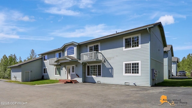 201 E Danna Ave Unit D, Wasilla, AK 99654 - back of property featuring a balcony