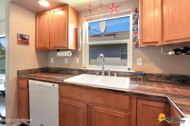 201 E Danna Ave Unit D, Wasilla, AK 99654 - kitchen featuring dishwasher and a sink