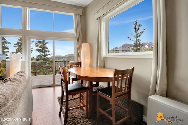 17132 Carl St, Anchorage, AK 99516 - dining space with wood finished floors