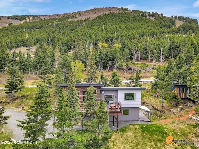 17132 Carl St, Anchorage, AK 99516 - view of mountain backdrop featuring a forest
