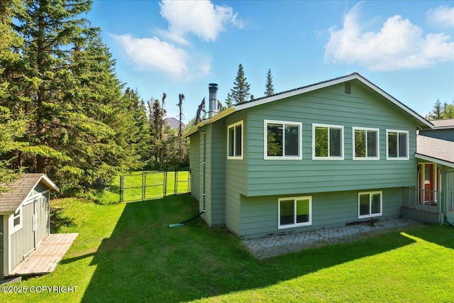 9701 Homestead Trl, Anchorage, AK 99507 - view of rear view of property