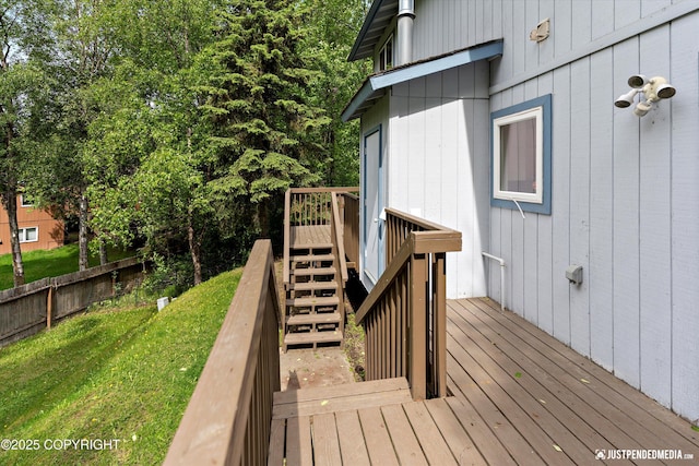 11730 Nix Ct, Anchorage, AK 99515 - wooden deck with stairway