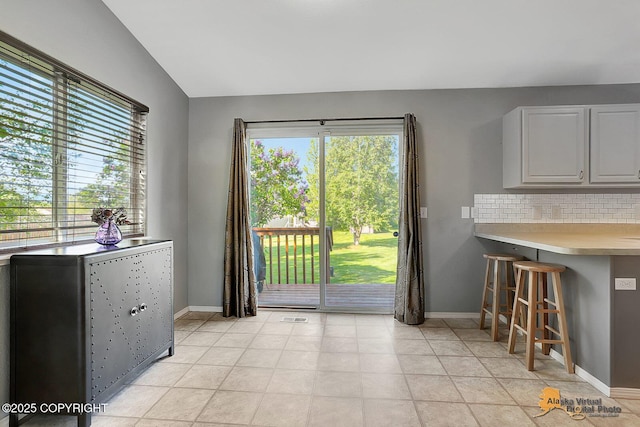 962 S Rebecca Dr, Palmer, AK 99645 - dining area with baseboards and light tile patterned flooring