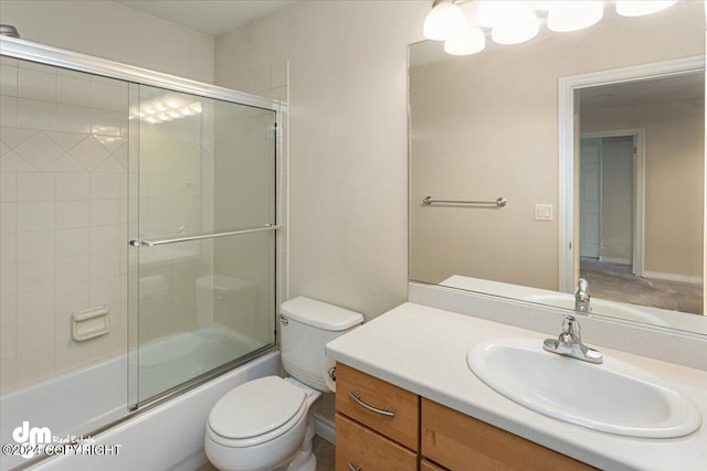 17231 Alice Loop, Eagle River, AK 99577 - bathroom featuring vanity and shower / bath combination with glass door