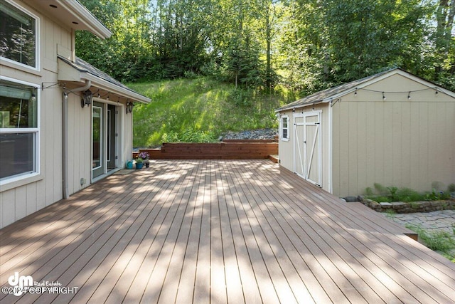 17231 Alice Loop, Eagle River, AK 99577 - deck with a storage unit