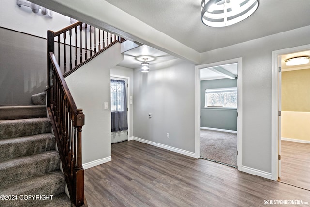 19237 Beverly Ave, Chugiak, AK 99567 - stairs with wood finished floors and baseboards
