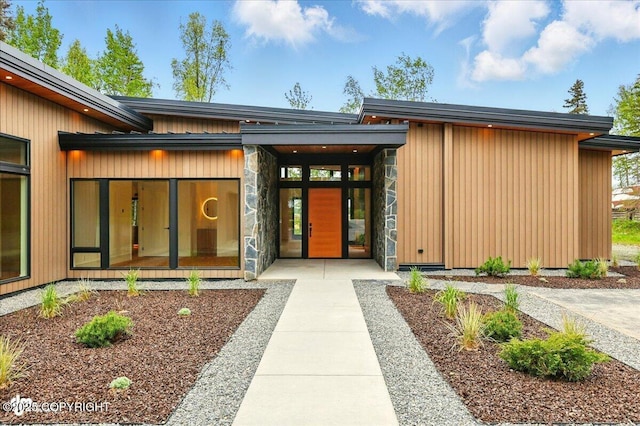 1308 Cunningham Ct, Kenai, AK 99611 - view of exterior entry with stone siding