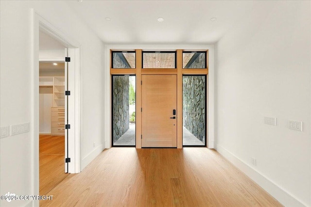 1308 Cunningham Ct, Kenai, AK 99611 - entrance foyer with light wood-type flooring and baseboards