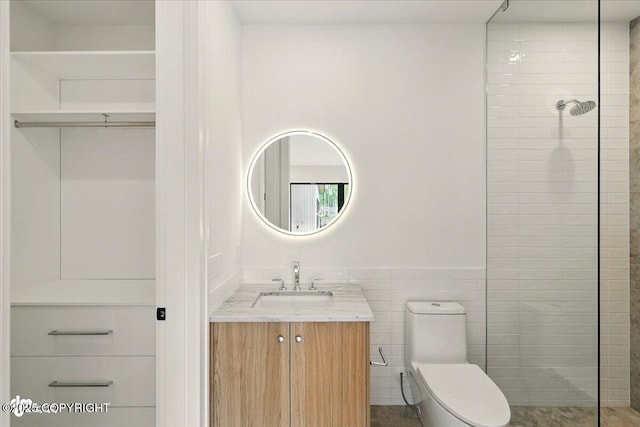 1308 Cunningham Ct, Kenai, AK 99611 - full bath with vanity, tiled shower, and toilet