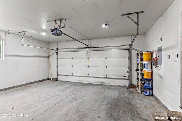 4470 E Birchwood Dr, Wasilla, AK 99654 - garage with a garage door opener and electric panel