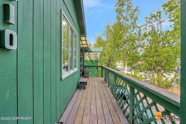 7510 Peck Ave, Anchorage, AK 99504 - view of wooden deck