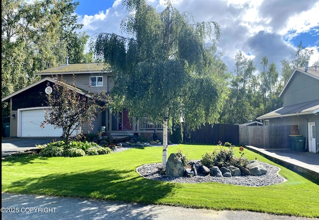 18924 Third St, Eagle River, AK 99577 - view of front of property featuring an attached garage and driveway