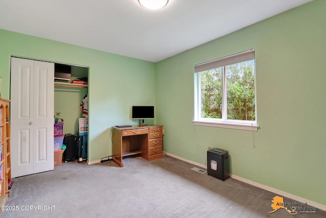 18924 Third St, Eagle River, AK 99577 - office featuring carpet and baseboards